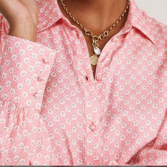 Vineyard Vines Silk Shirt Dress - Picture 3 of 3